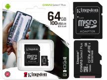 Memoria 64 GB Micro SD con adaptador SD